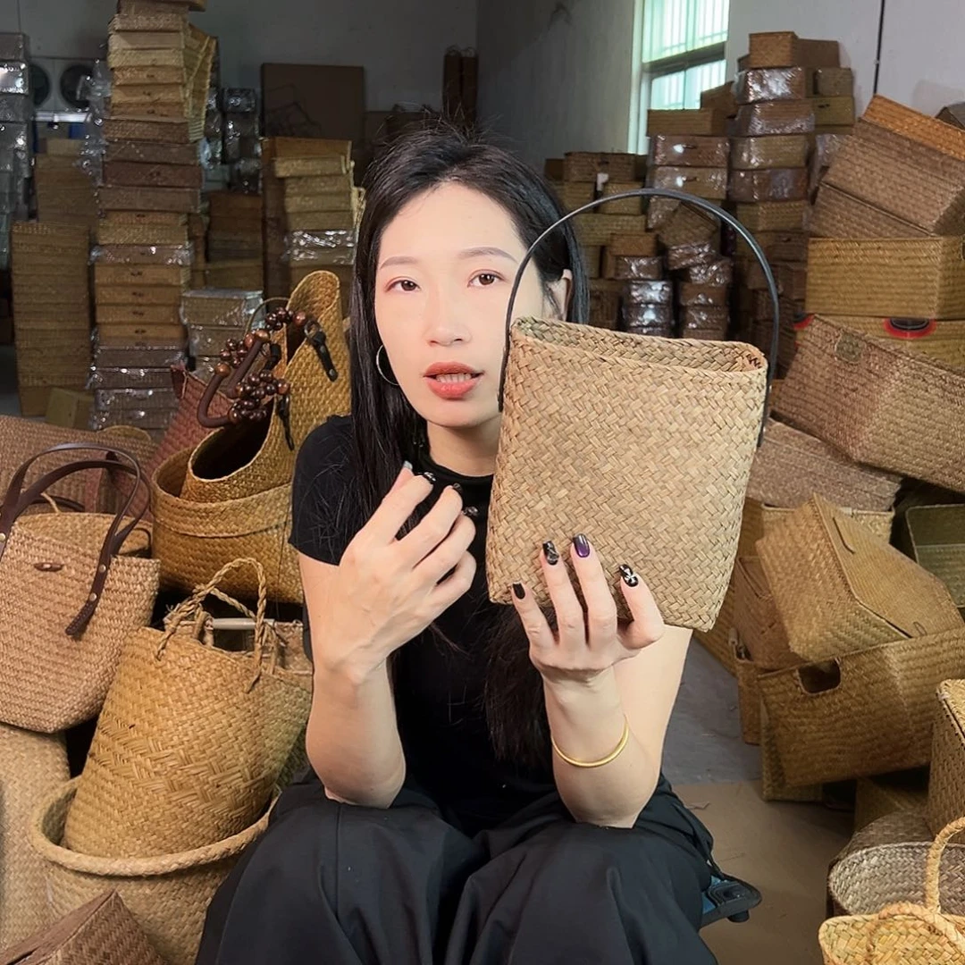 草编包/草编收纳盒微瑕疵