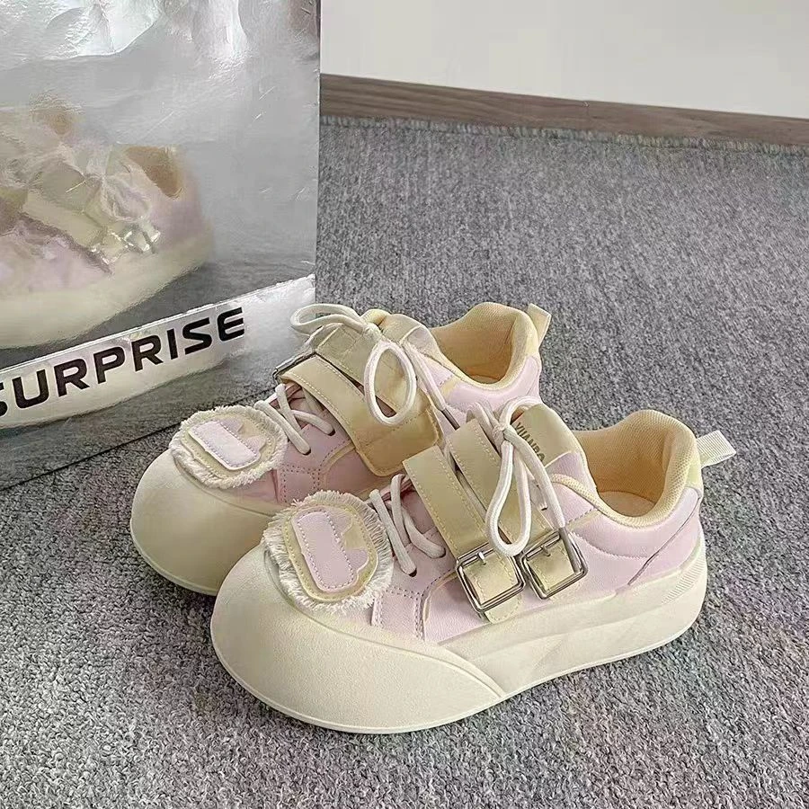 【小涛专属C01-C200】小众厚底板鞋女款2025新款小白鞋面包鞋DDD