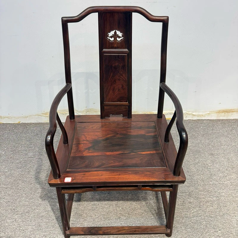 红木家具大红酸枝官帽椅中式家用办公室明式家具书房扶手休闲椅