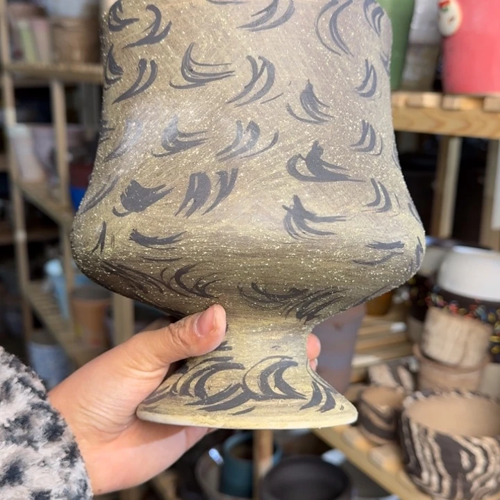 三***猫景德镇桌面陶瓷花盆