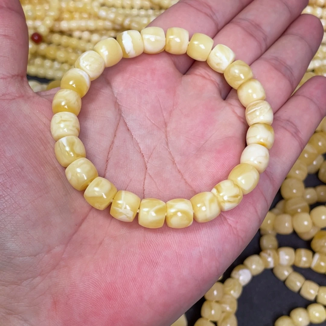 未镶嵌蜜蜡裸石蜜蜡手串9.5mm