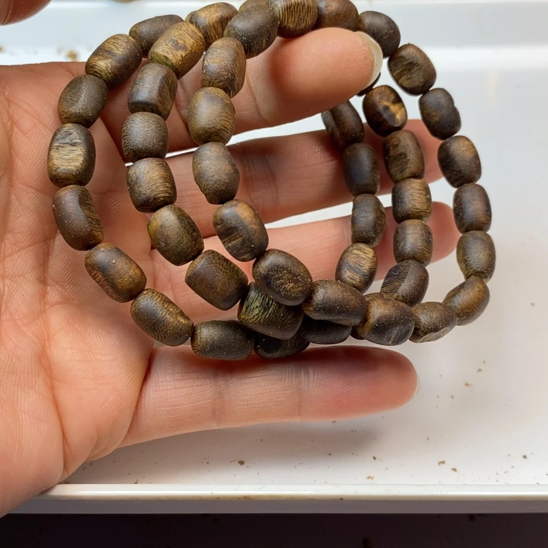 沉香手串绿棋楠多样性发货1条