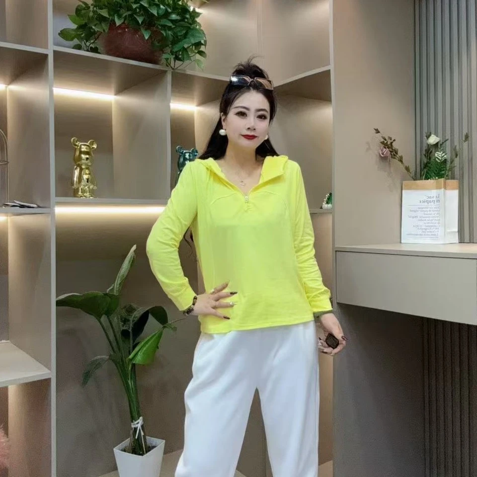 春季洋气小衫-丫 5513时尚双层连帽简约显瘦百搭胖MM大码女装新款