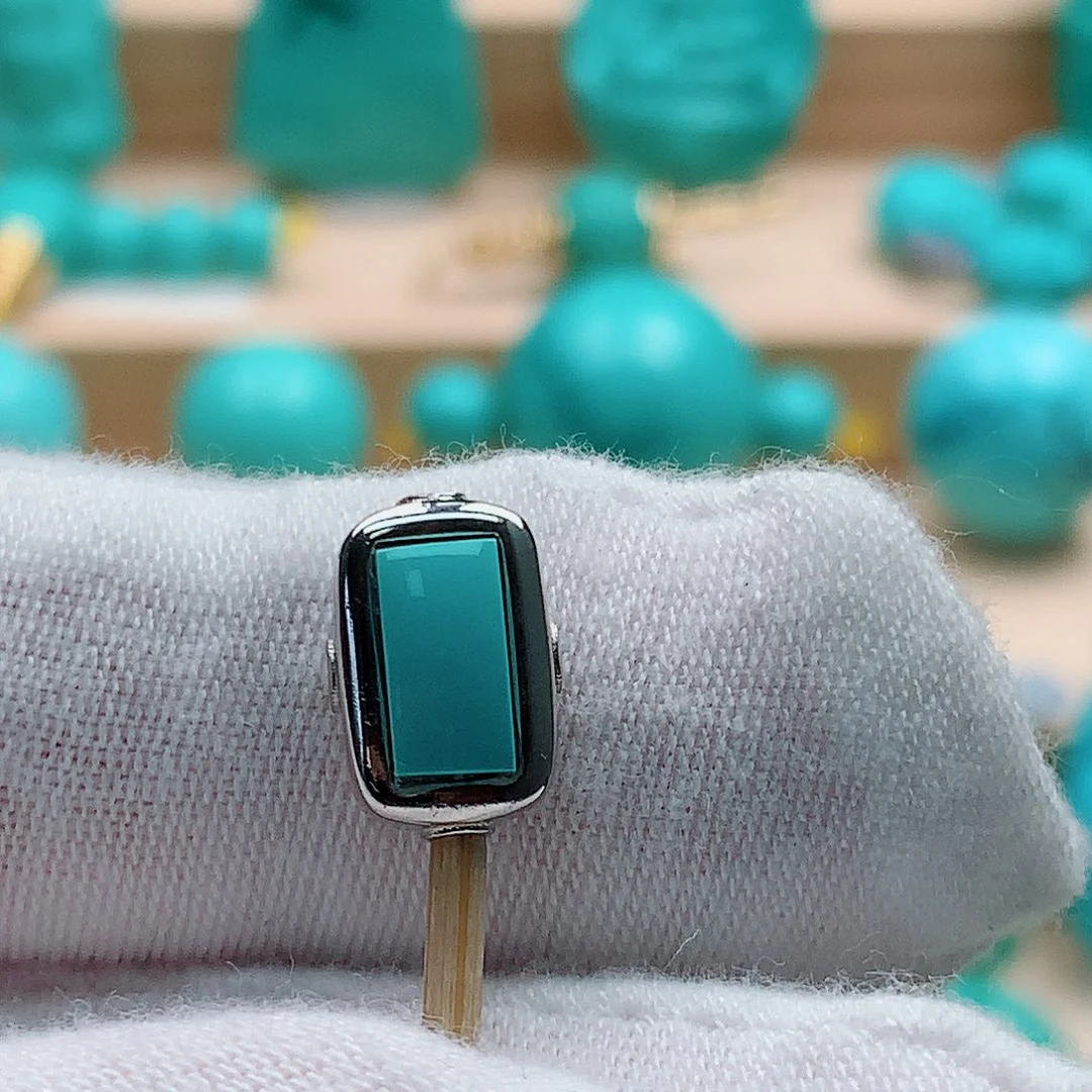 绿松石银S925镶嵌配饰