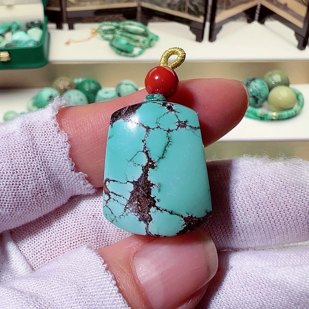 绿松石无事牌未镶嵌