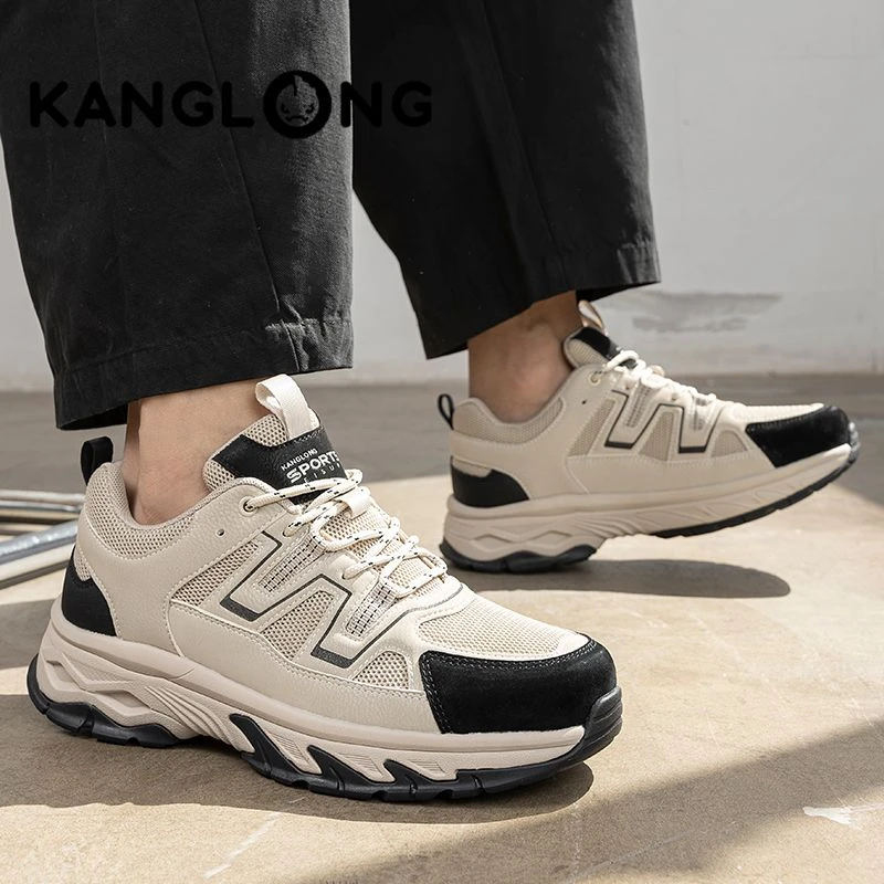 康龙登山鞋男士户外鞋防滑2024冬季新款徒步鞋男运动休闲鞋老爹鞋