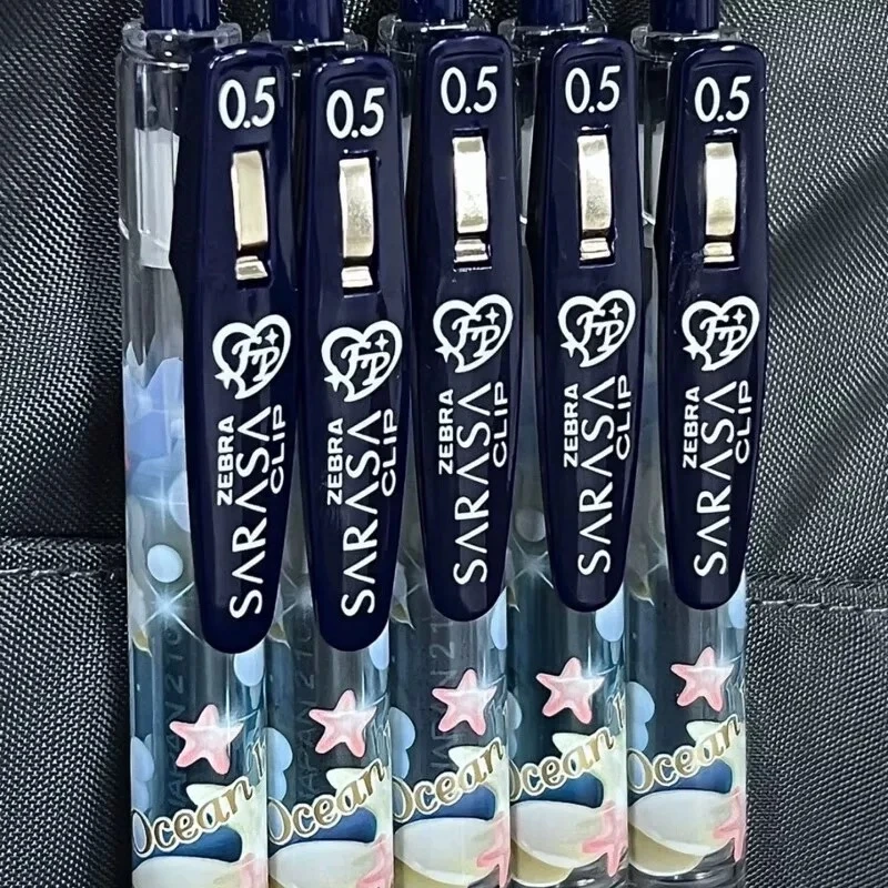 日本ZEBRA/斑马花草茶限定联名中性笔学生用考试刷题日系可换芯