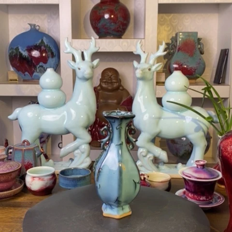 瓷片禹州神后钧瓷原产地~