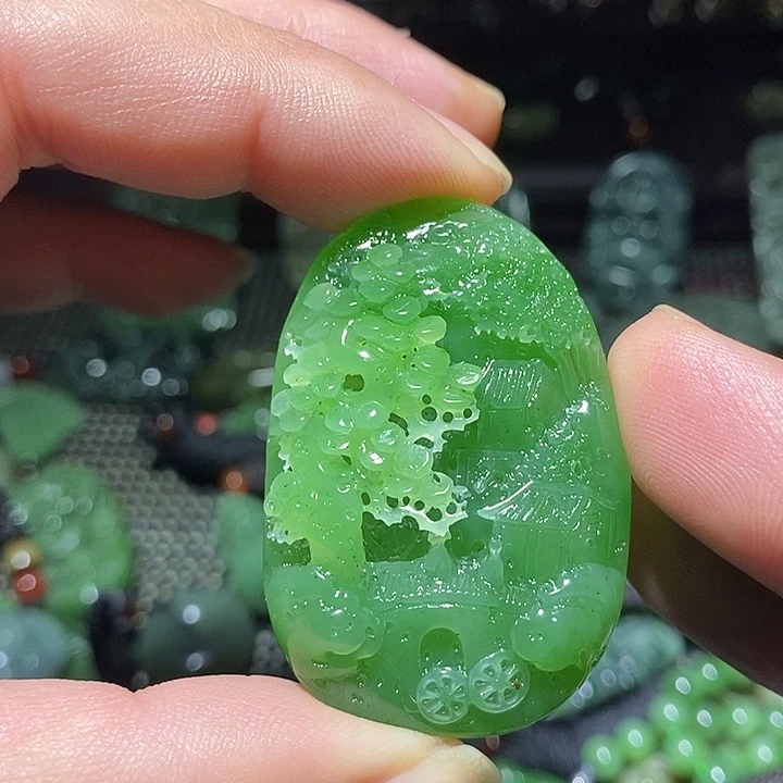 和田玉（糖玉）未镶嵌吊坠(不含链)