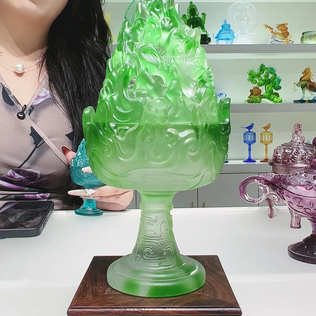 【闪购商品】手工艺品琉璃博山炉大号