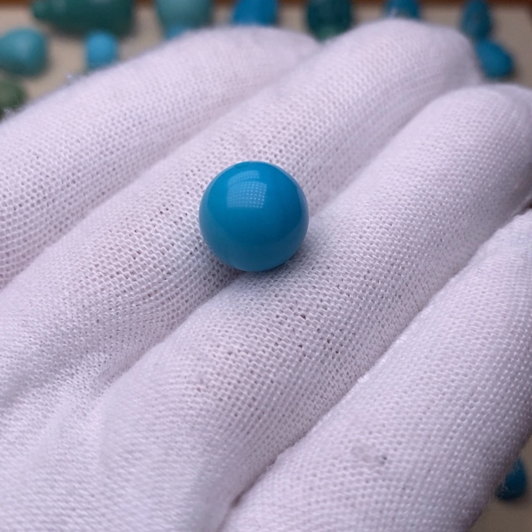 绿松石未镶嵌绿松石圆珠12.3