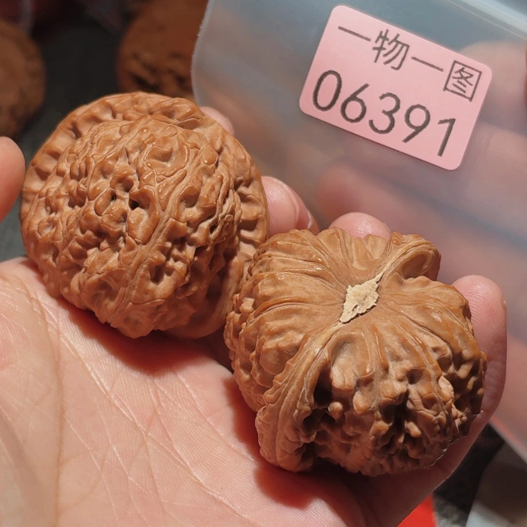 把件文玩核桃白狮子