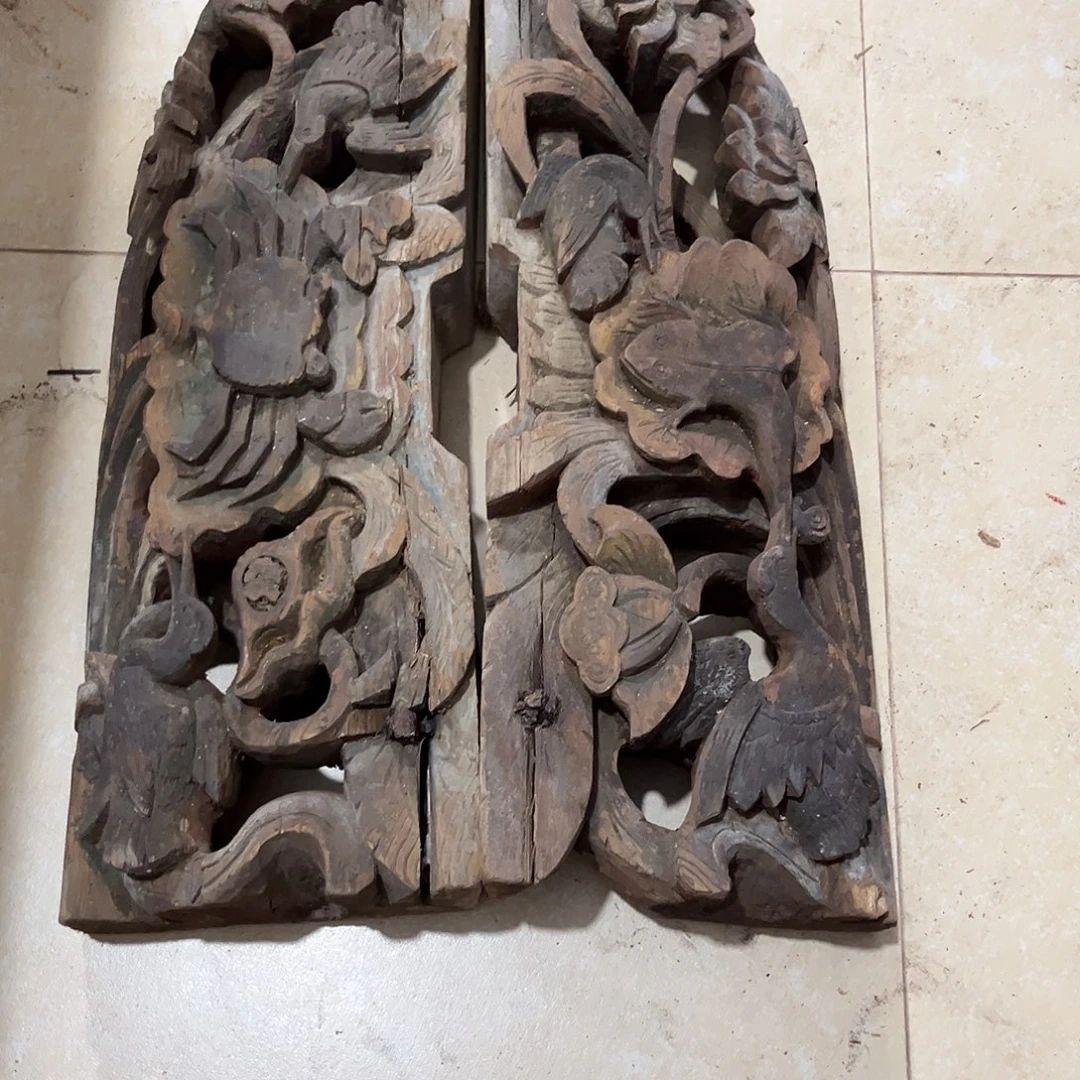 S***N香榧木木雕.花板.家具.古建构件.卡子花.结子