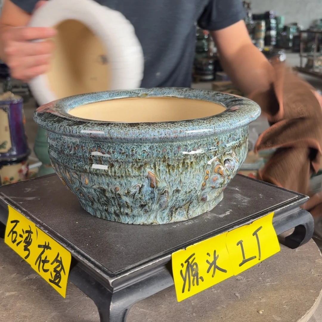 一风堂石湾花盆。微瑕