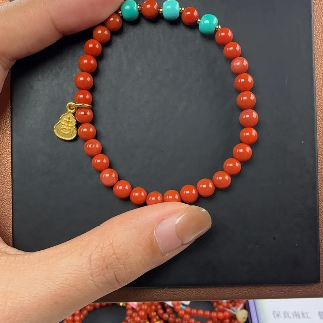 南红玛瑙未镶嵌手链