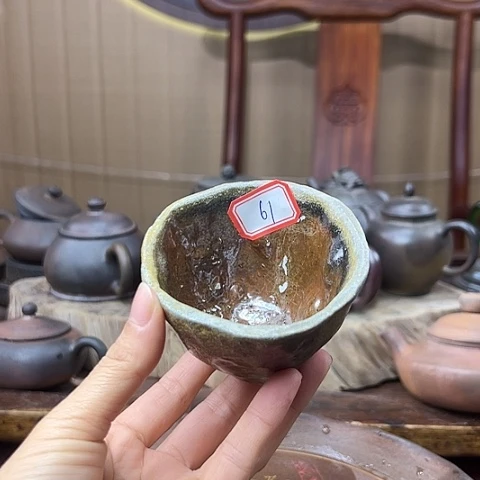 戬谷龙窑坭兴陶柴烧杯61