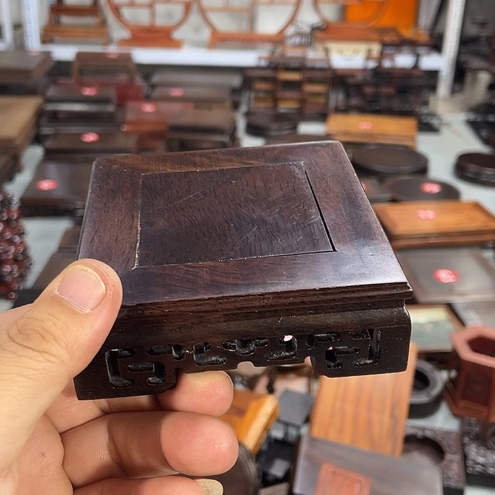 红木底座工艺品紫砂红木底座工艺品
