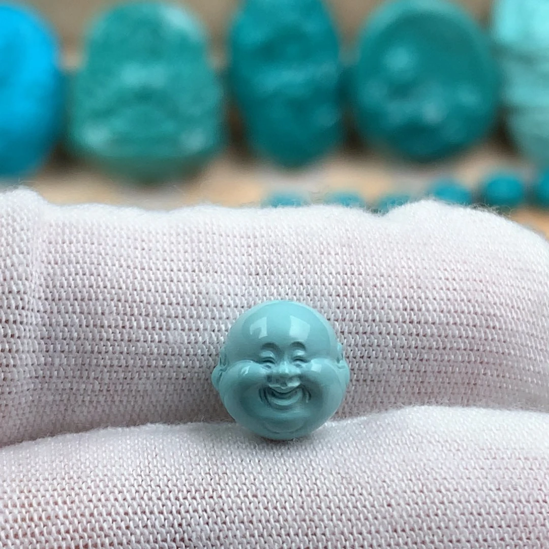 未镶嵌绿松石佛头