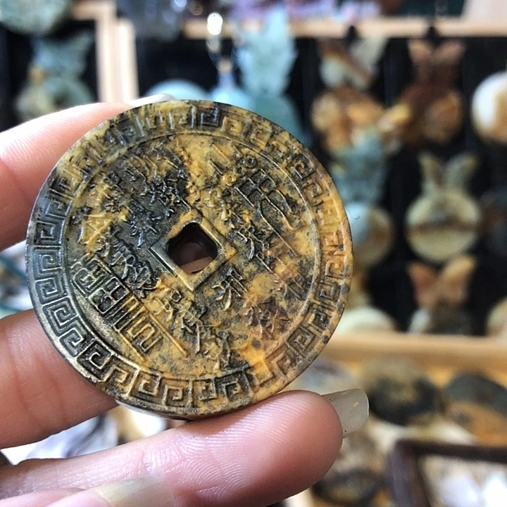 岫玉未镶嵌岫玉挂件