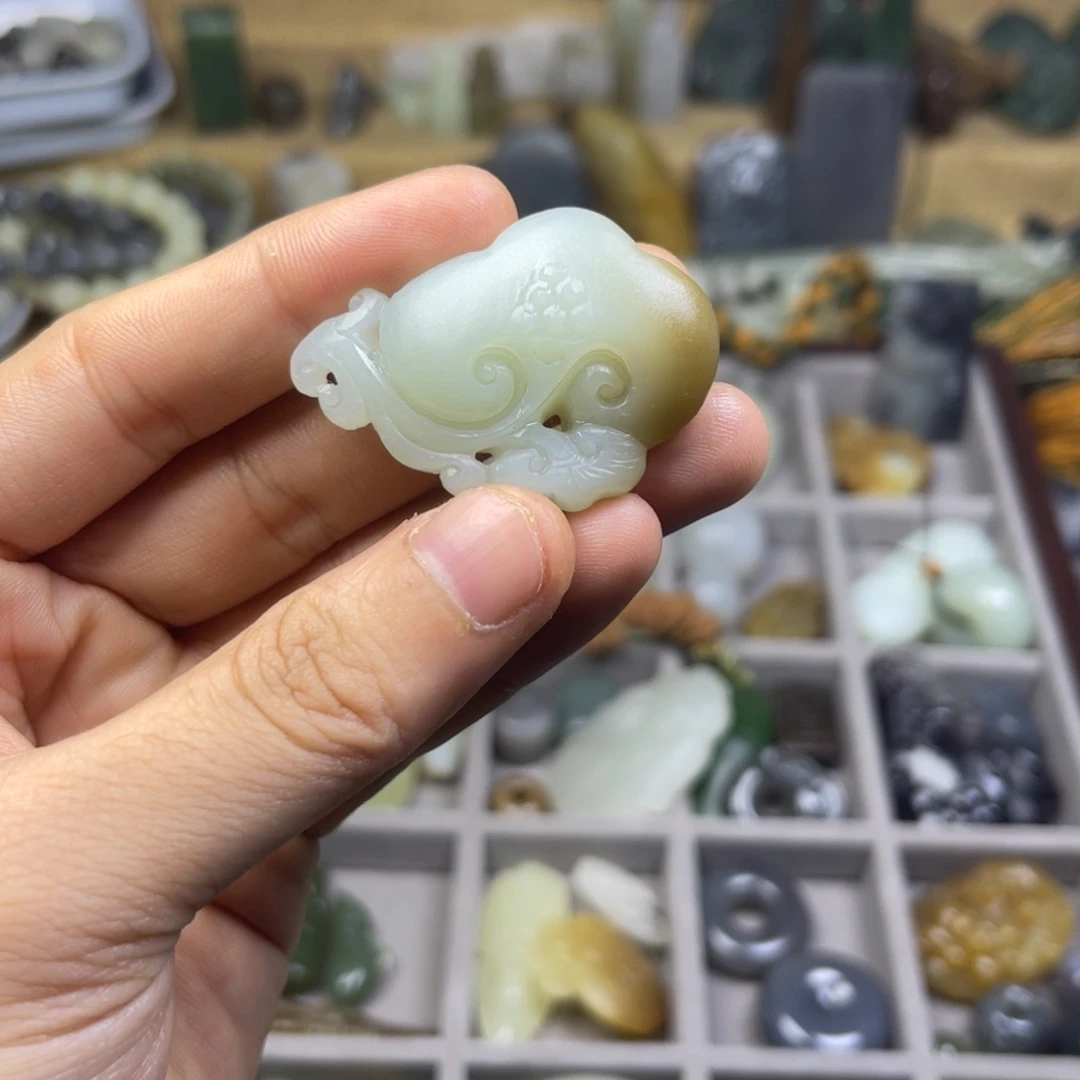 和田玉未镶嵌套链