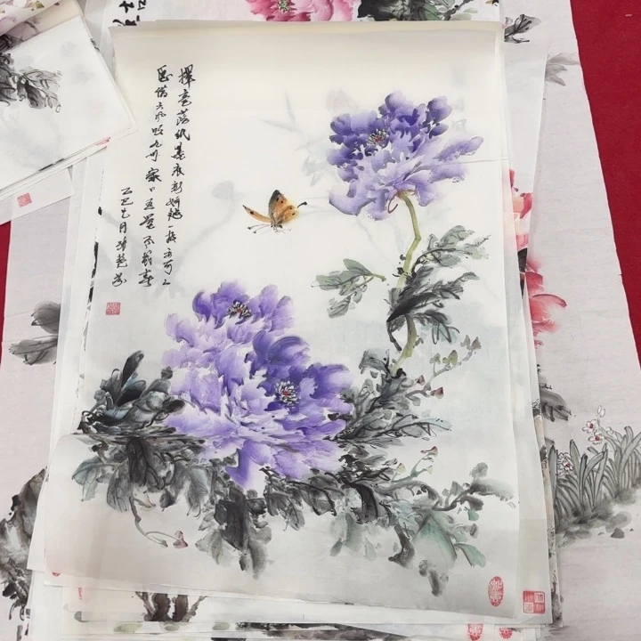 国画花鸟等图案和造型