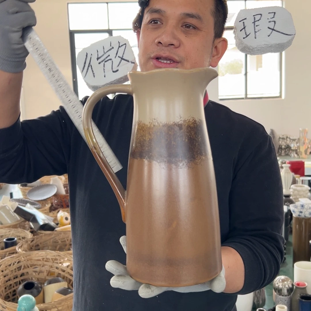 摆件52 号高中低温陶瓷瓶（部分微瑕）