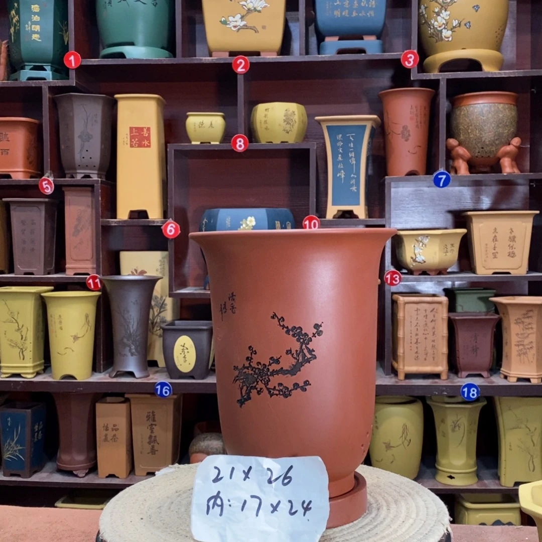 紫砂花盆紫砂花盆