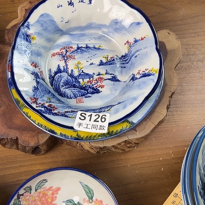 碟126纯手工手绘餐具