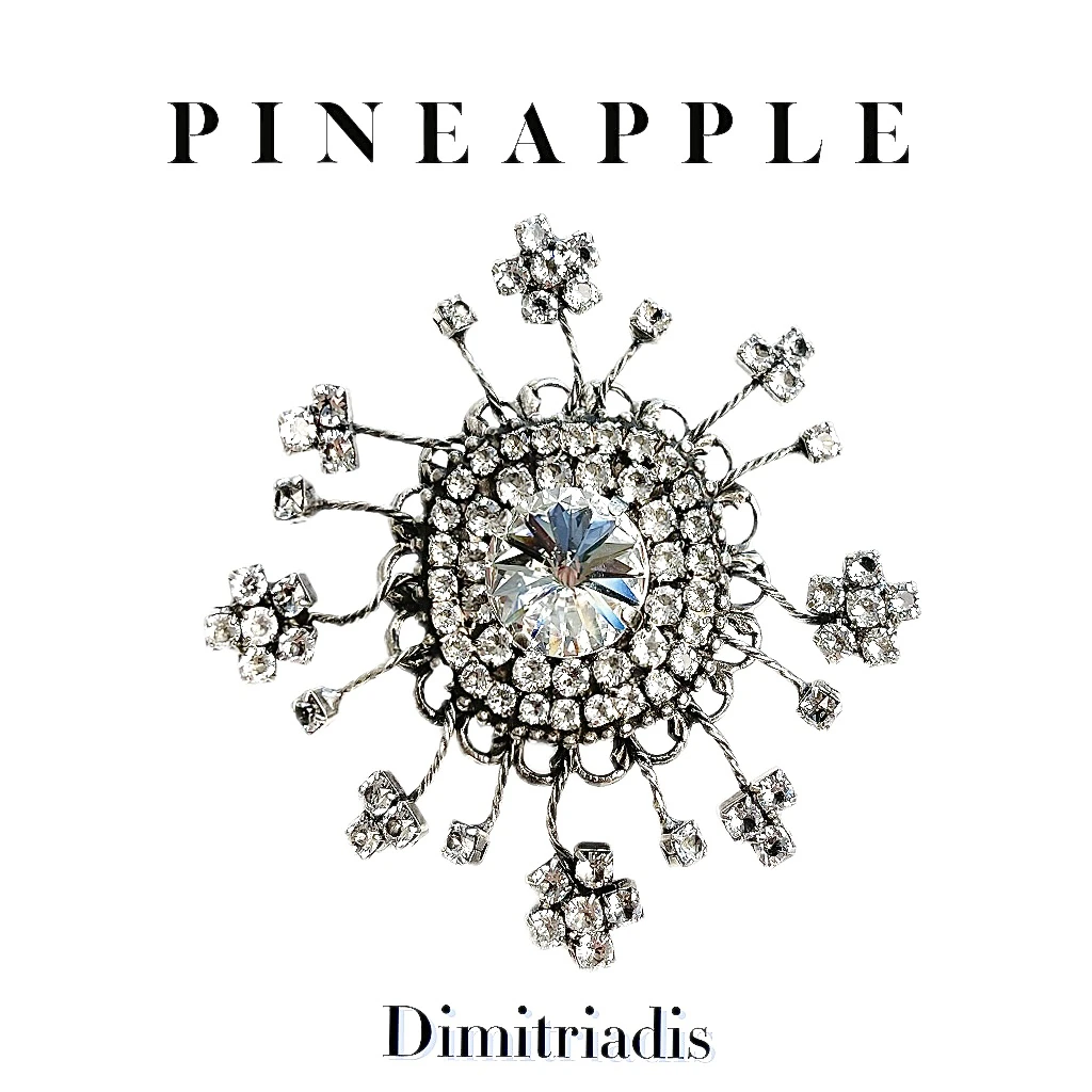 合金胸针 菠萝中古Dmt Dimitriadis胸针LK8258