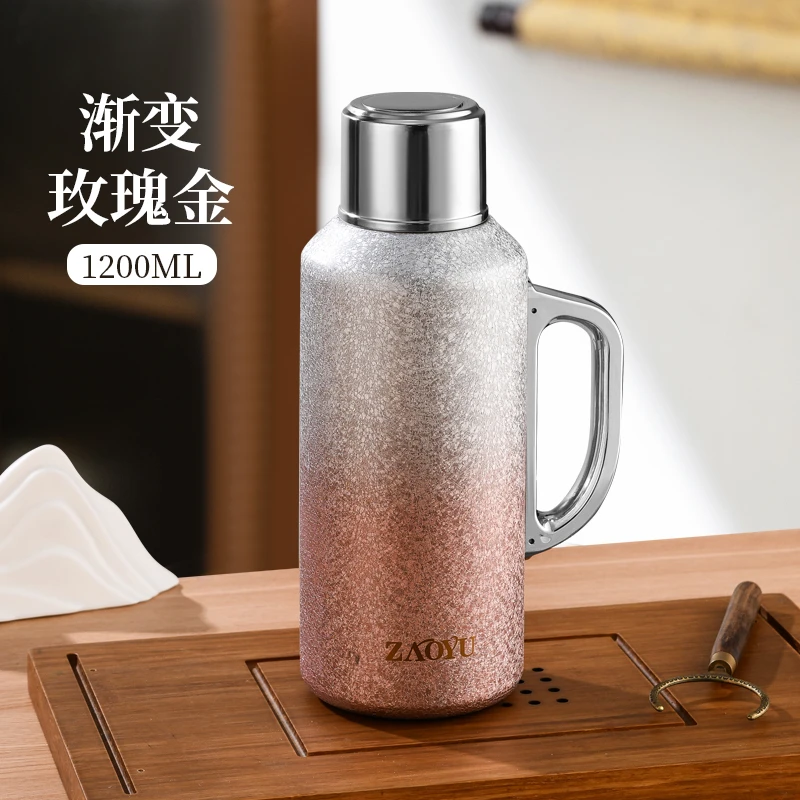覆钛保温壶大容量高档家用户外办公机械焖茶壶泡茶壶开水壶