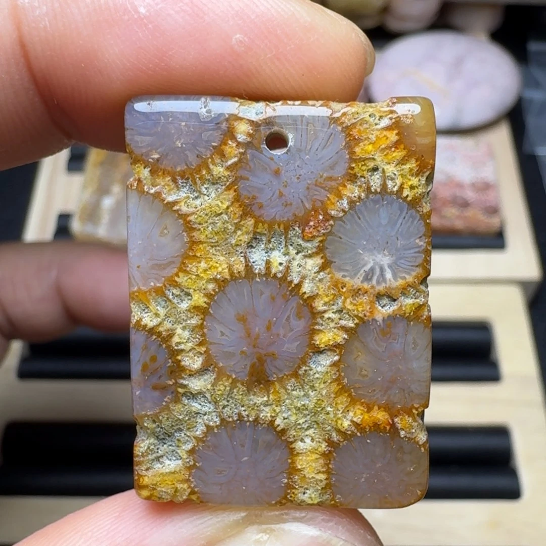 硅化玉未镶嵌纯天然色有机玉石保真色