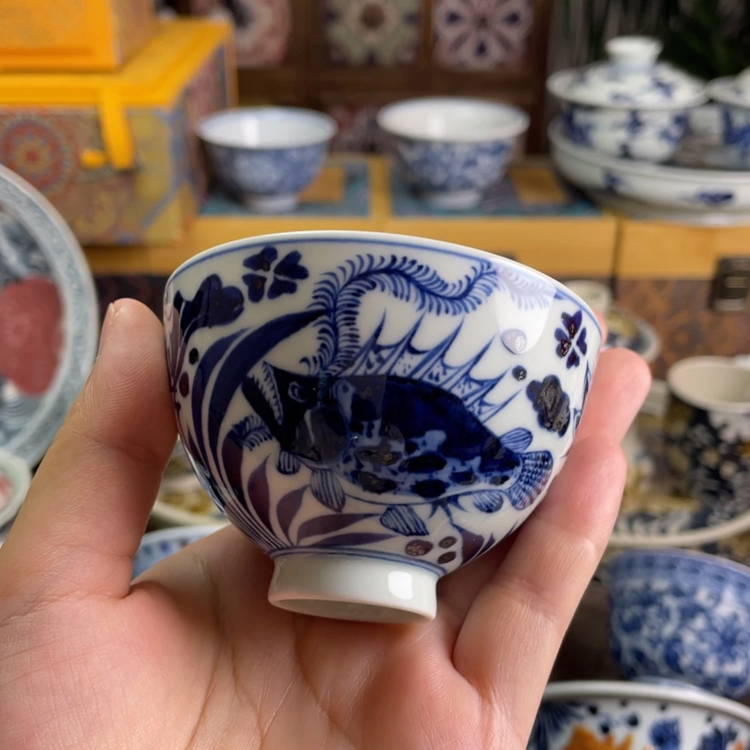 11景德镇青花鱼藻