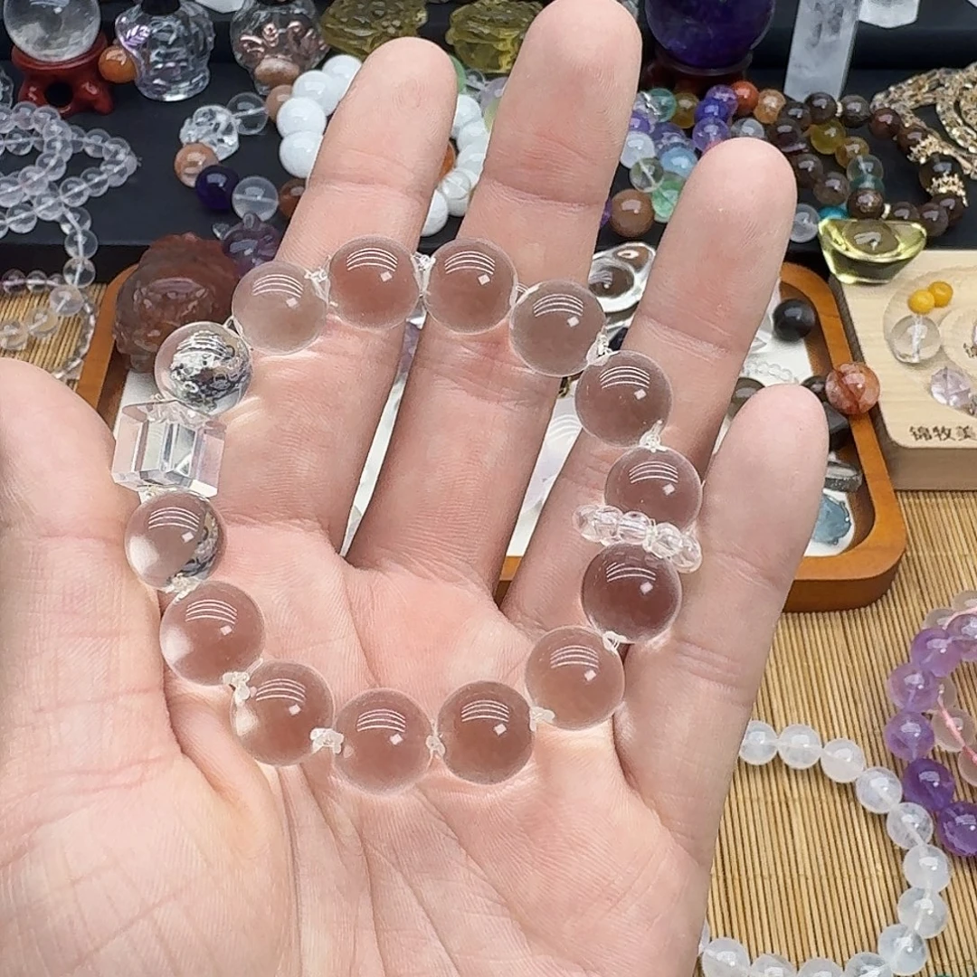 水晶手链银S925镶嵌