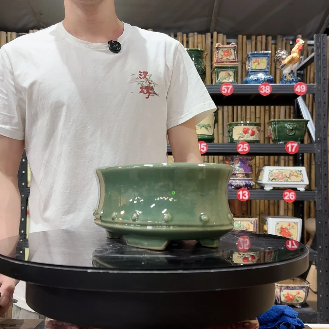 580玉绿瑕疵外口长25内深8