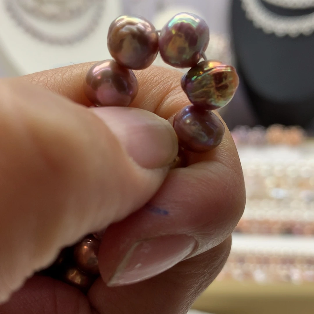 耳饰合金淡水珍珠