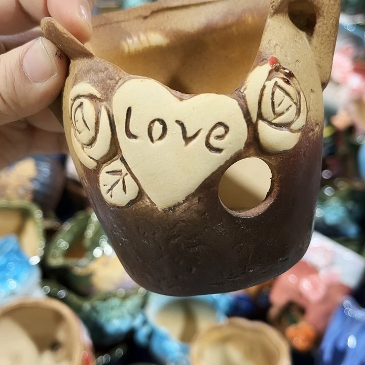 瓷片花盆多肉植物花盆