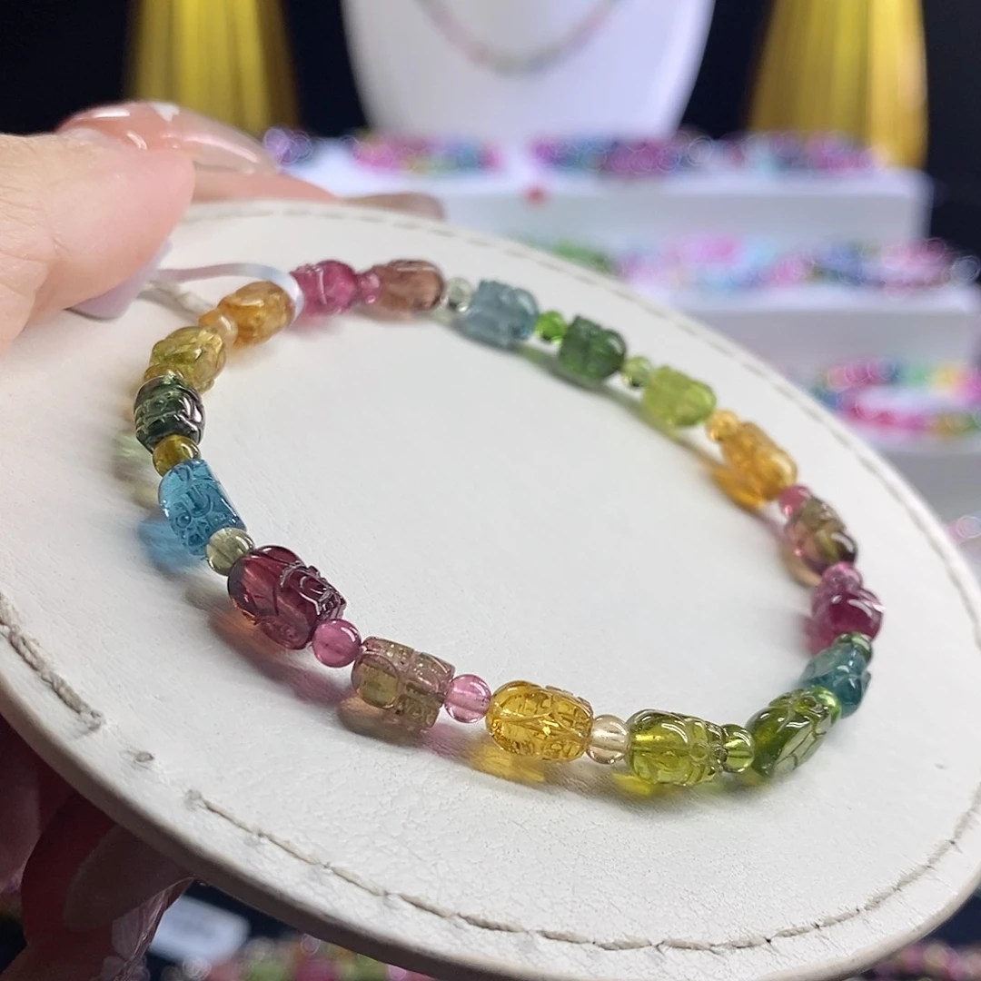 未镶嵌手链碧玺貔貅