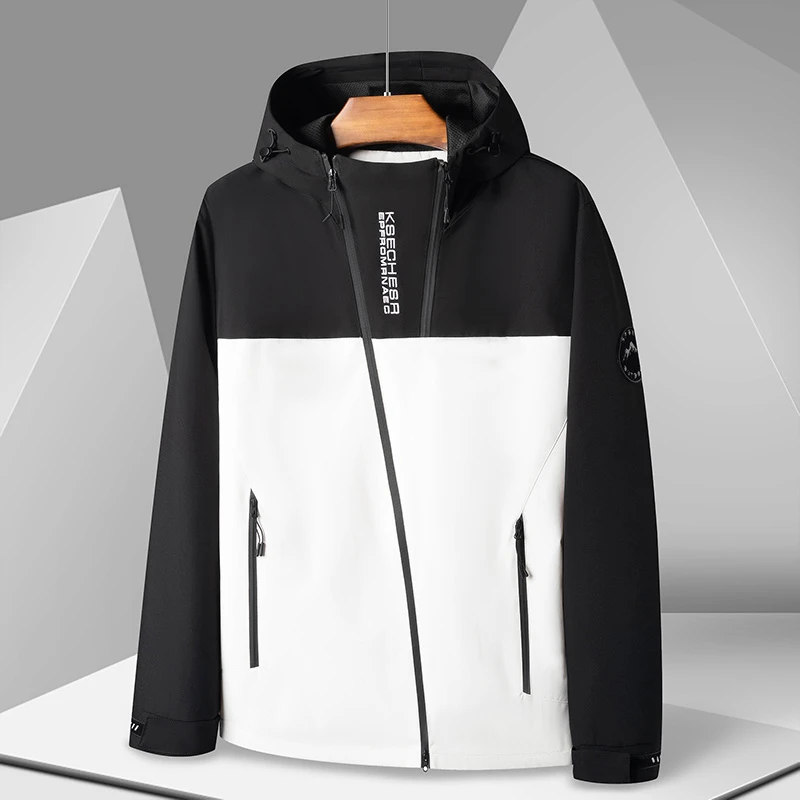 2025春季新款户外休闲冲锋衣男士薄款透气外套男女款防风防水夹克