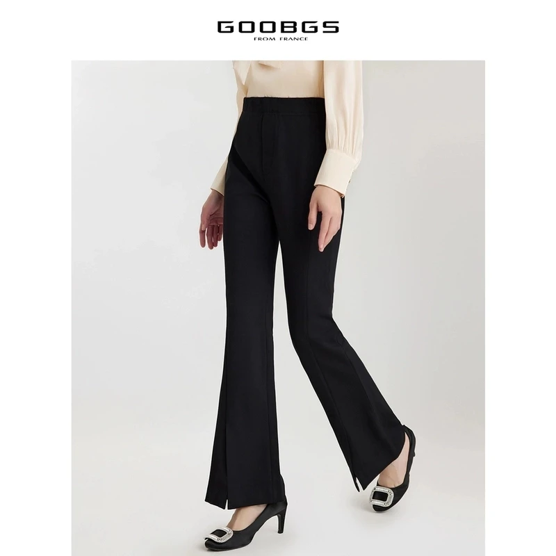 【女乔专属】谷邦GOOBGS 开叉垂感微喇裤 G3391737