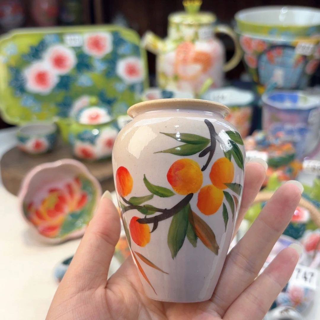 景德镇手绘高温釉下彩陶瓷茶具