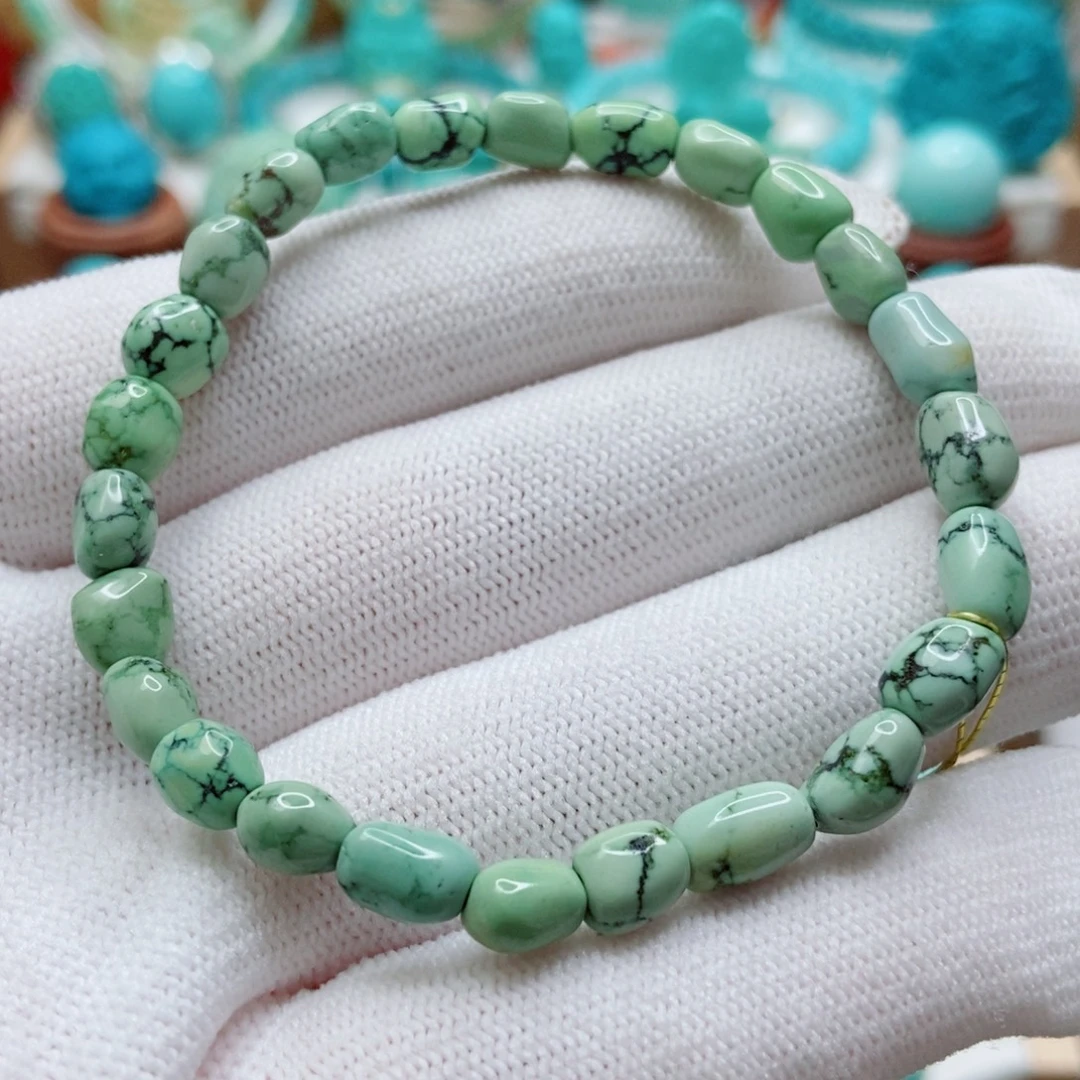 绿松石未镶嵌随型手串