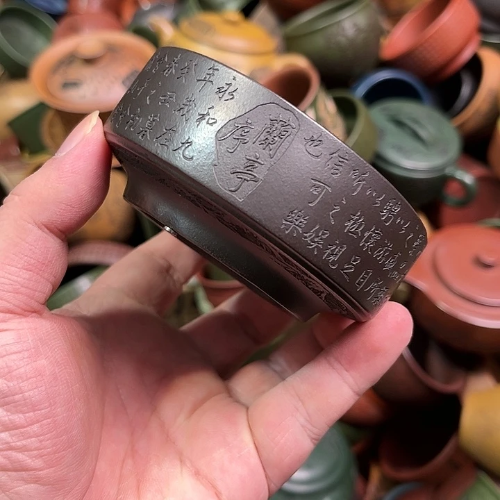 紫砂茶杯全手工紫砂主人杯