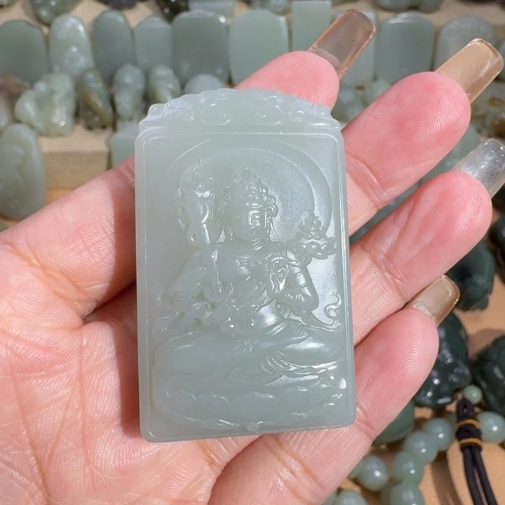 和田玉未镶嵌挂件