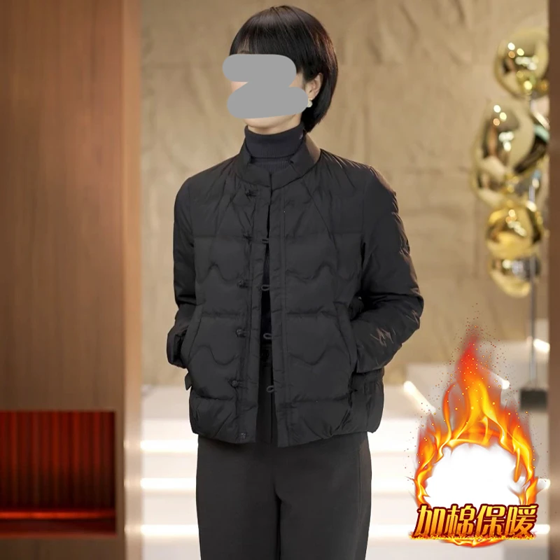 加厚休闲减龄立领棉服女2025年冬季新款百搭宽松显瘦加棉保暖外套