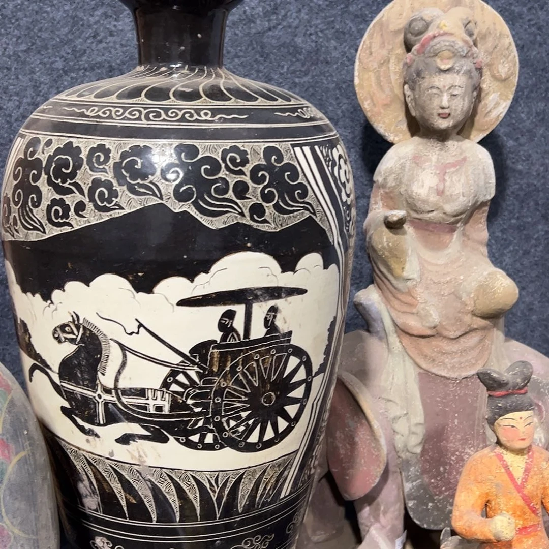 胡***画瓦当摆件摆件的啊茶包茶