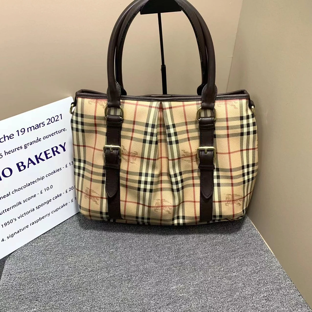 95新 BURBERRY/博柏利 巴宝莉水桶托特腋下包/Burberry/单肩包