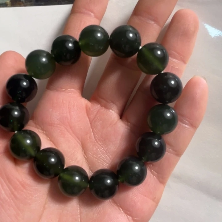 蛇纹石玉合金颈饰