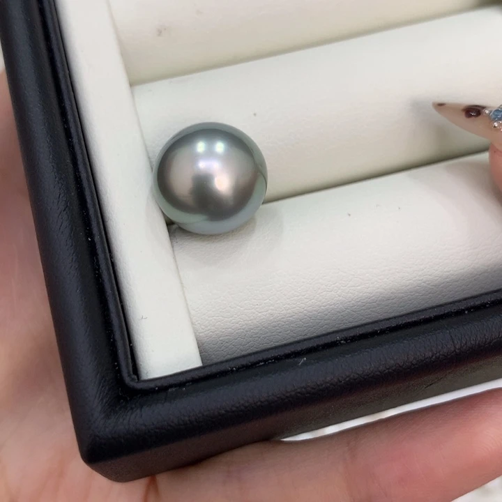 海水珍珠未镶嵌颈饰大溪地13.6mm丸 福利/定制不退不换