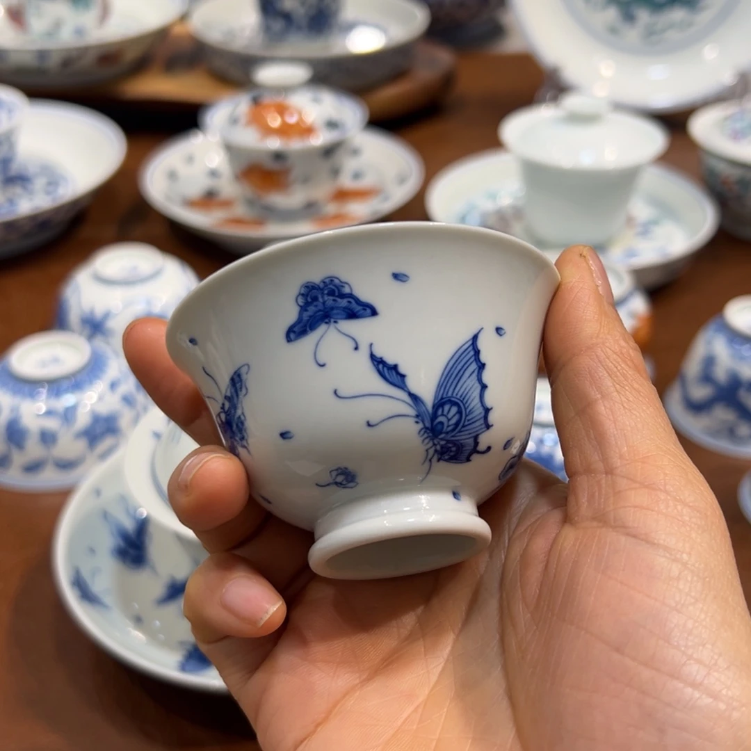 高足蝴蝶杯子100毫升