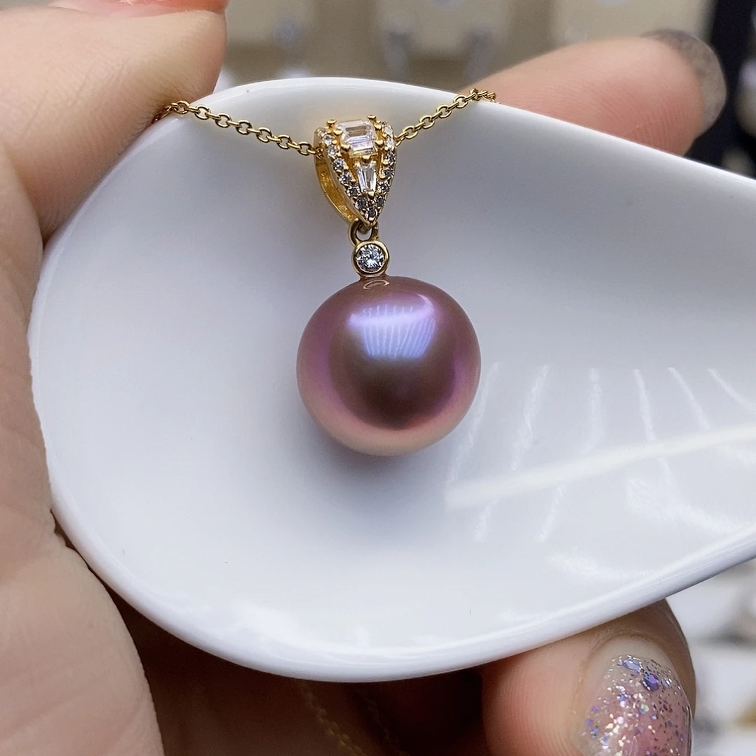 淡水珍珠颈饰银S925镶嵌